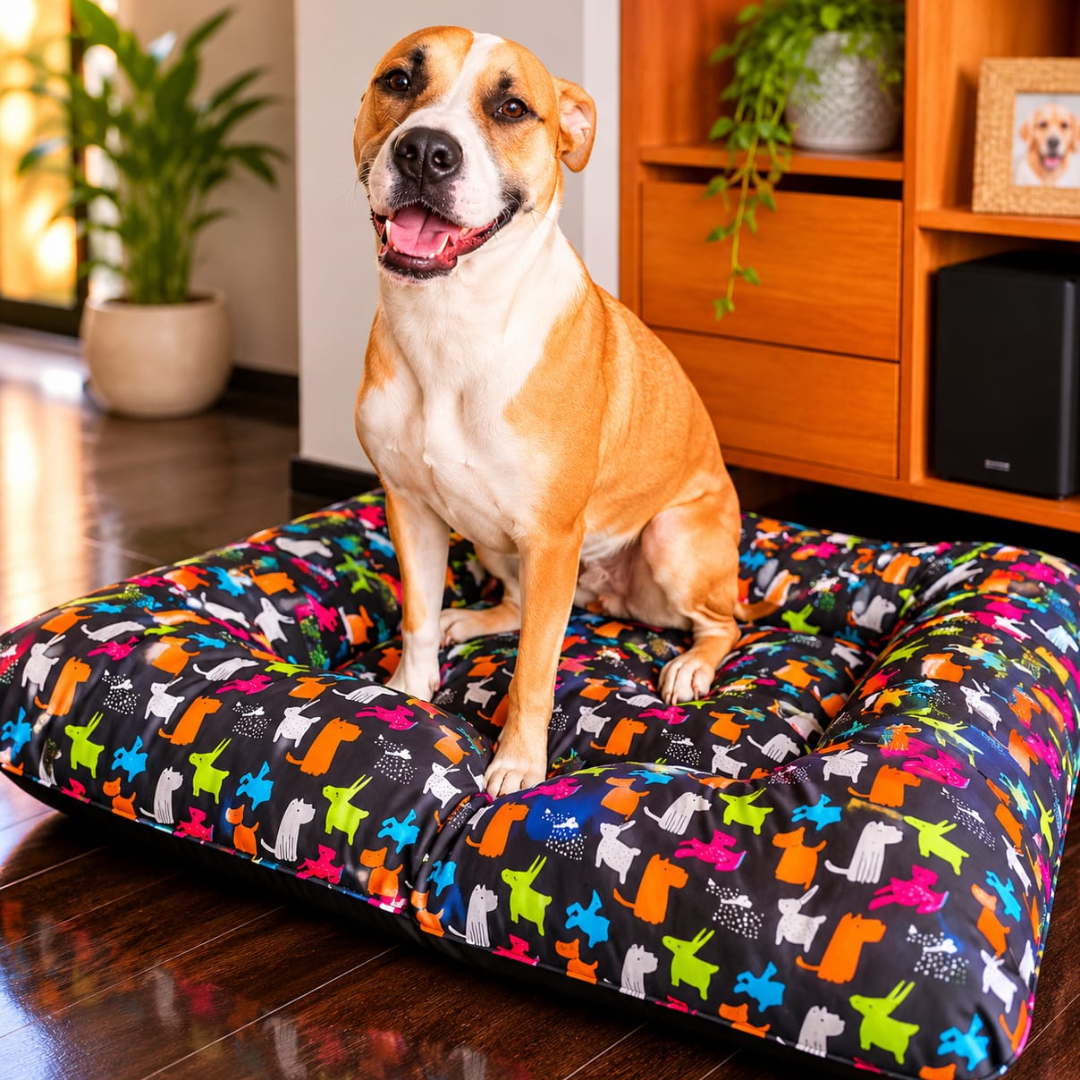Cama impermeable para perros | Lona de alta densidad | + Funda desmontable para lavadora