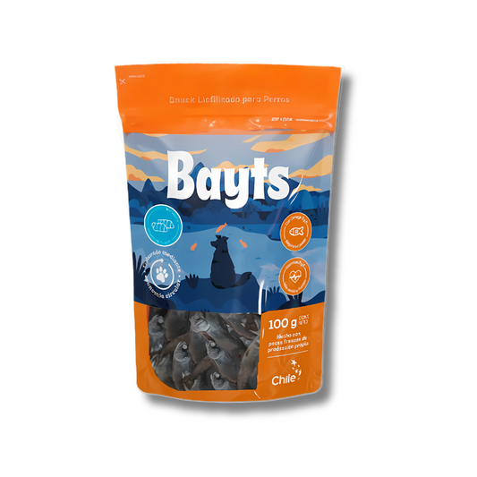 Snack Liofilizado BAYTS® Baby Salmón 100g | Omega 3 & 6 | Perros y Gatos