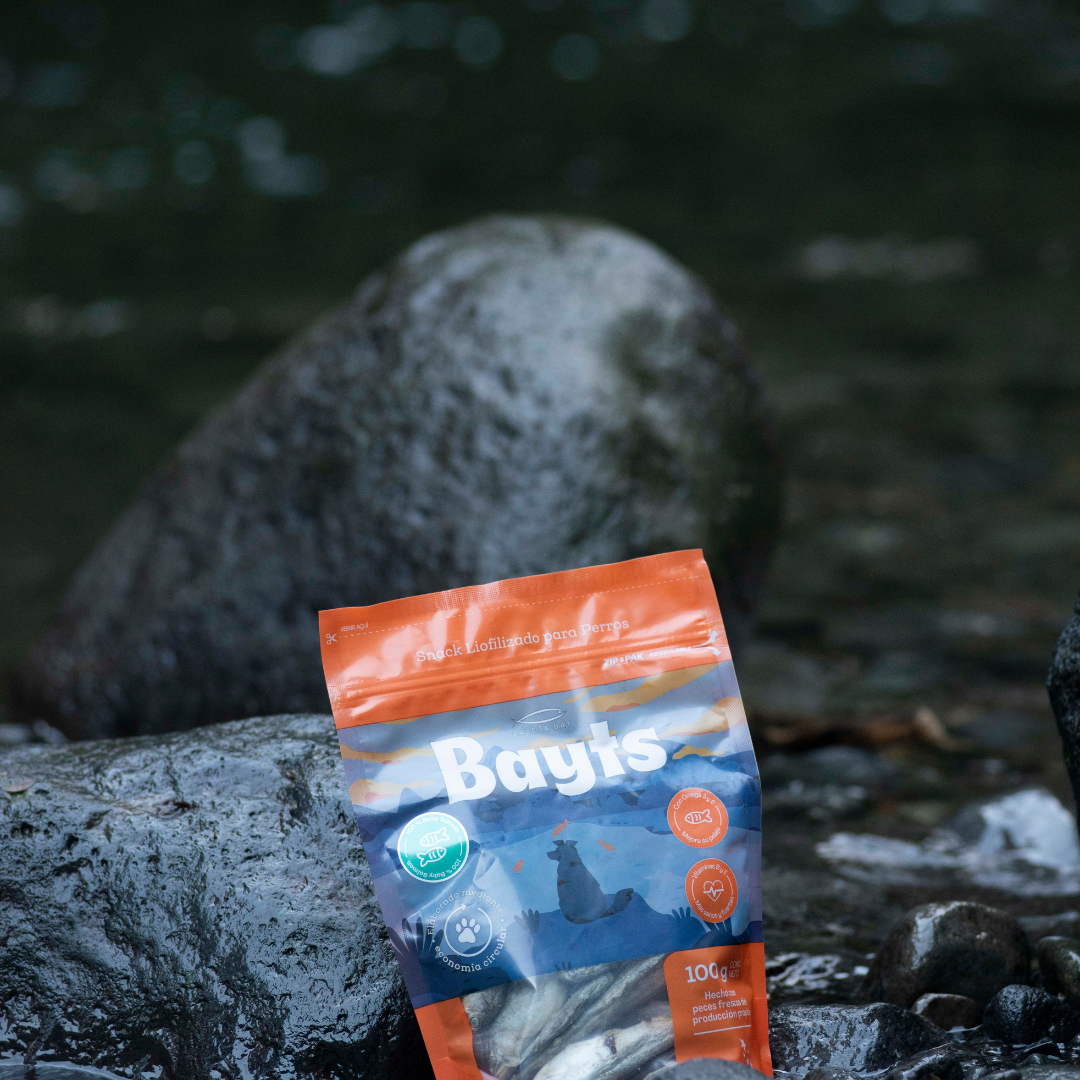 Snack Liofilizado BAYTS® Baby Salmón 100g | Omega 3 & 6 | Perros y Gatos
